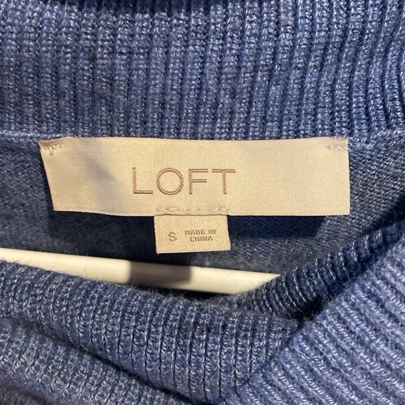 Loft cowl neck Blue Sweater - Picture 2 of 4